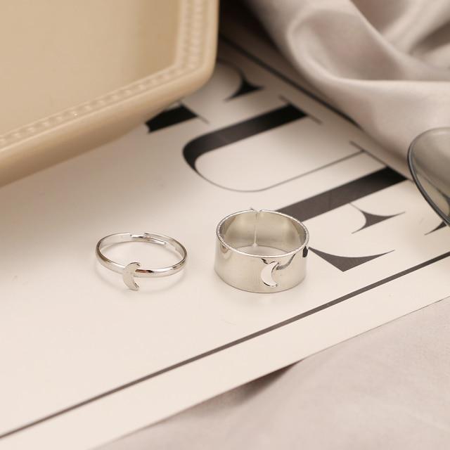 Модные золотые кольца с пламенем для женщин и мужчин, комплект колец для влюбленных пар, помолвка, свадьба, открытые кольца, ювелирные изделия