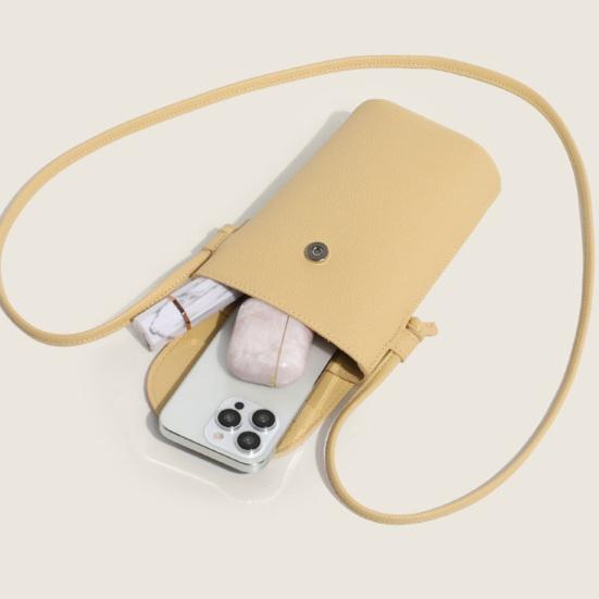 Сумка через плечо однотонная кошелек для монет с регулируемым ремешком повседневная сумка-слинг