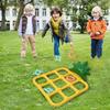 Giant Tic-Tac-Toe Outdoor Games for Kids Circle Ring Toss Game Inflatable Mini