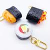 Cuisine Bag Salmon Creative Sushi Keyrings Simulation Sushi Keychains Key Chains Bag Pendants