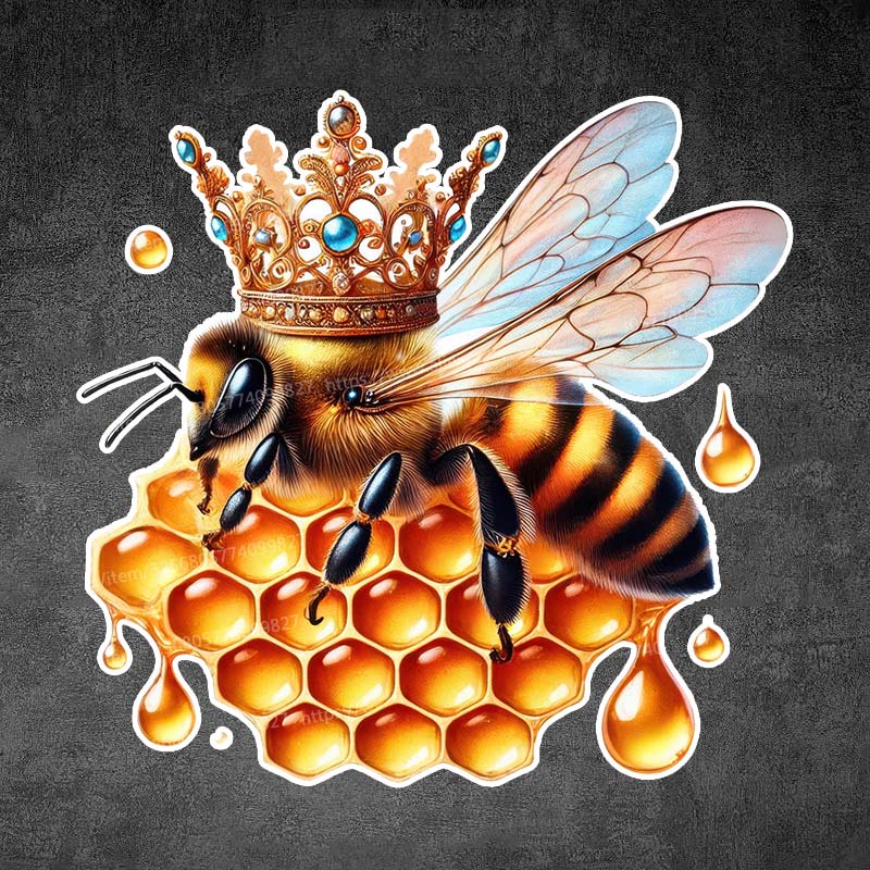 Queen Bee Honey Bee Art Car Sticker Waterproof Vinyl Decal on Bumper Rear Window Laptop Self-adhesive Decal Car Accessories Y169