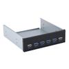 19-контактный разъем для 4 * USB3.0 + 2 * USB2.0 6 Интерфейсный USB-концентратор с металлической передней панелью