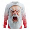 Christmas T-Shirt for Women 3D Santa Claus Print Casual Crewneck Sweatshirt Tee Shirts Fashion O-Neck Top New Year Gift