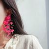 Handmaking Beaded Boho Earrings Elegant Long Beaded Earrings Flower Earrings Party Jewelry