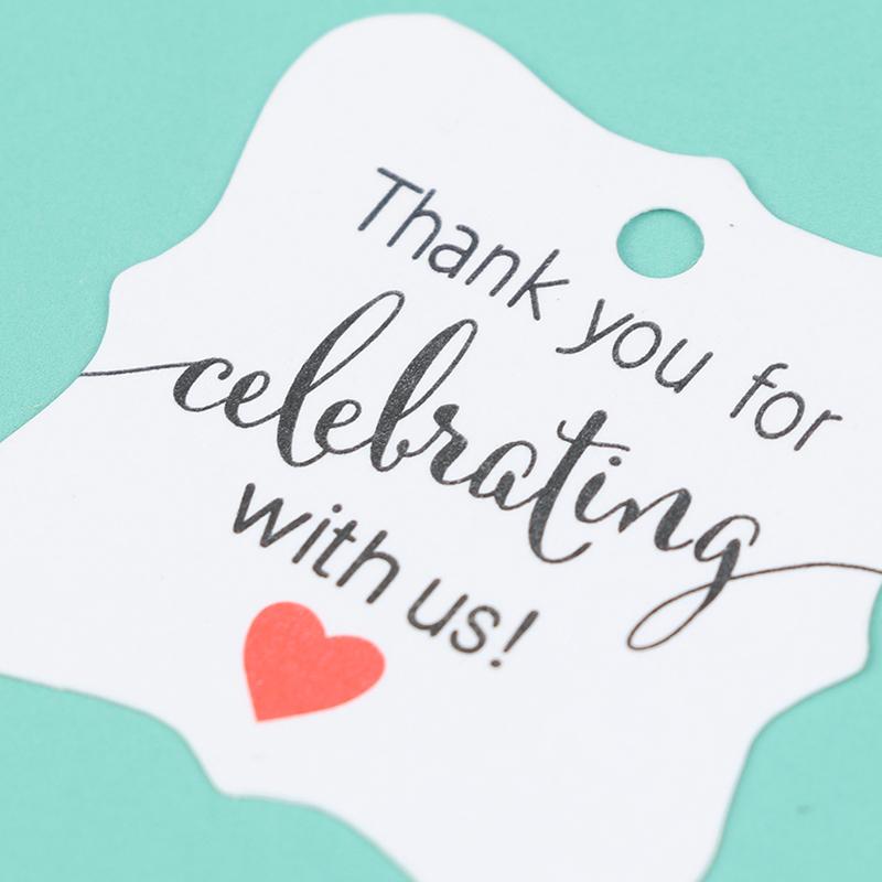 100Pcs/Lot Blank With String 20M Kraft Paper String Price Tags Gift Cards