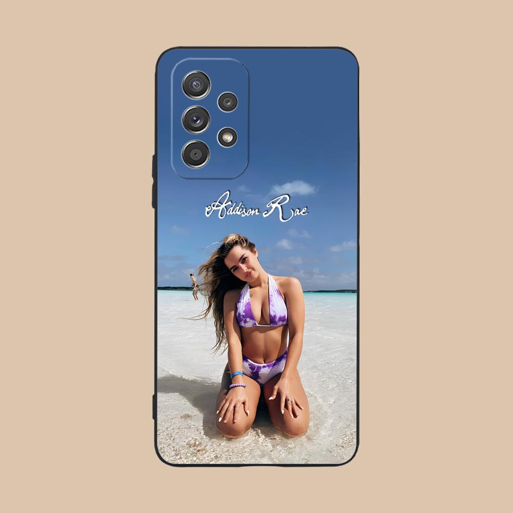 Матовый чехол из ТПУ Addison Rae для Samsung Galaxy A56 55 54 53 52 51 36 35 34 23 16 15 5G Цветной чехол
