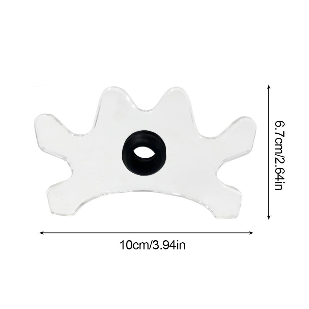 1шт многофункциональный прозрачный акриловый держатель для бильярдных клюшек с регулируемой высотой, удлиненная стойка в форме рога оленя, аксессуары для бильярда