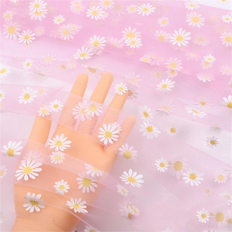 Photograph DIY Little Daisy Wedding Dress Skirt Clothing Gauze Cloth Background Cloth