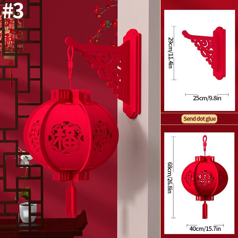 Chinese New Year Decorations 2026 Lucky Fortune Hanging Pendants Traditional Spring Festival Living Room Hanging Ornaments