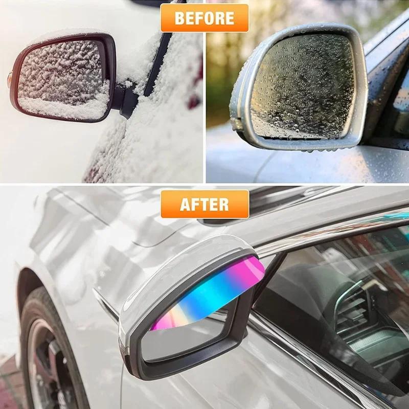 2Pcs Colorful Car Rearview Mirror Rain Eyebrow Best-selling Cars Rear View Mirrors Rainproof Snow Shield Cover Auto Accessories