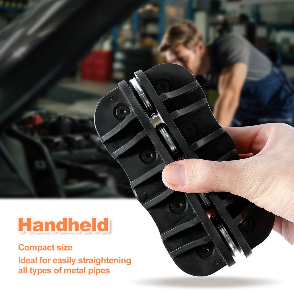 3/16In and 1/4In Handheld Tubing Straightener Metal Pipe Straightener Tool Portable Brake & Fuel Line Straightener Hand Tools