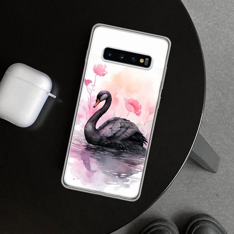 Черный лебедь Благородный Чехол-крышка для телефона для Samsung Galaxy S26 S25 Edge S24 S23 Ultra S22 Plus S21 FE S20 + Художественный Индивидуальный Fundas Gala