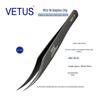 VETUS MCS-18 Черный Дельфин Пинцет из Нержавеющей Стали для Макияжа и Ресниц - Устойчив к Кислоте и Коррозии.