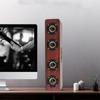 12W W8 Wooden Bluetooth Sound Tyrant TV Speaker Support Plug In Card / FM / Receiving Voice Prompts Wireless Bluetooth Speaker