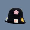 Crochet Flower Knitted Hat Korean Style Bucket Hat Cute Beanies Hat  Girls
