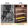 Shoe Cabinet Storage Organizer, Space-Saving Shoe Rack, Shoe Holder, Adjustable and Extendable Divider Inside the Cabinet