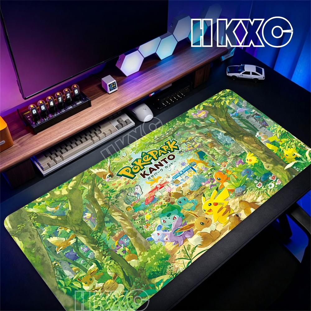 Gamer Mouse Pad Pokemon MousepadLarge XXL Keyboard Mousepad Natural Rubber Carpet Anti-slip Laptop HD PC Accessories Big Carpet