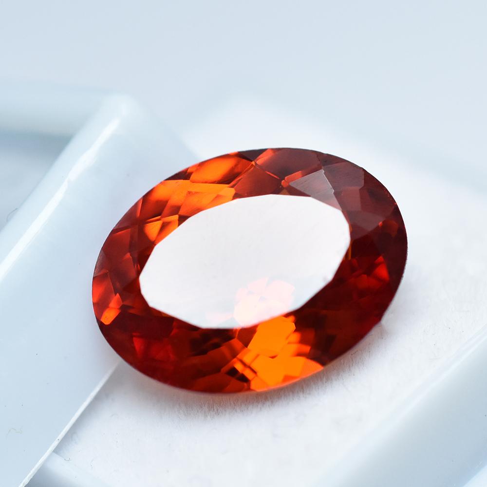 10.70 Ct Orange Sapphire Oval Cut Natural Jewelry Making Rare Gemstone