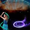 150 см RGB светодиодный оптоволоконный кнут, вращение на 360°, больше режимов и эффектов, подсветка, развевающееся праздничное освещение, оптоволоконные танцевальные кнуты
