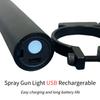 Портативный краскораспылитель Легкий USB-зарядка Многофункциональный бачок для краски Лампа Фара Аварийный фонарик Брелок с дизайном