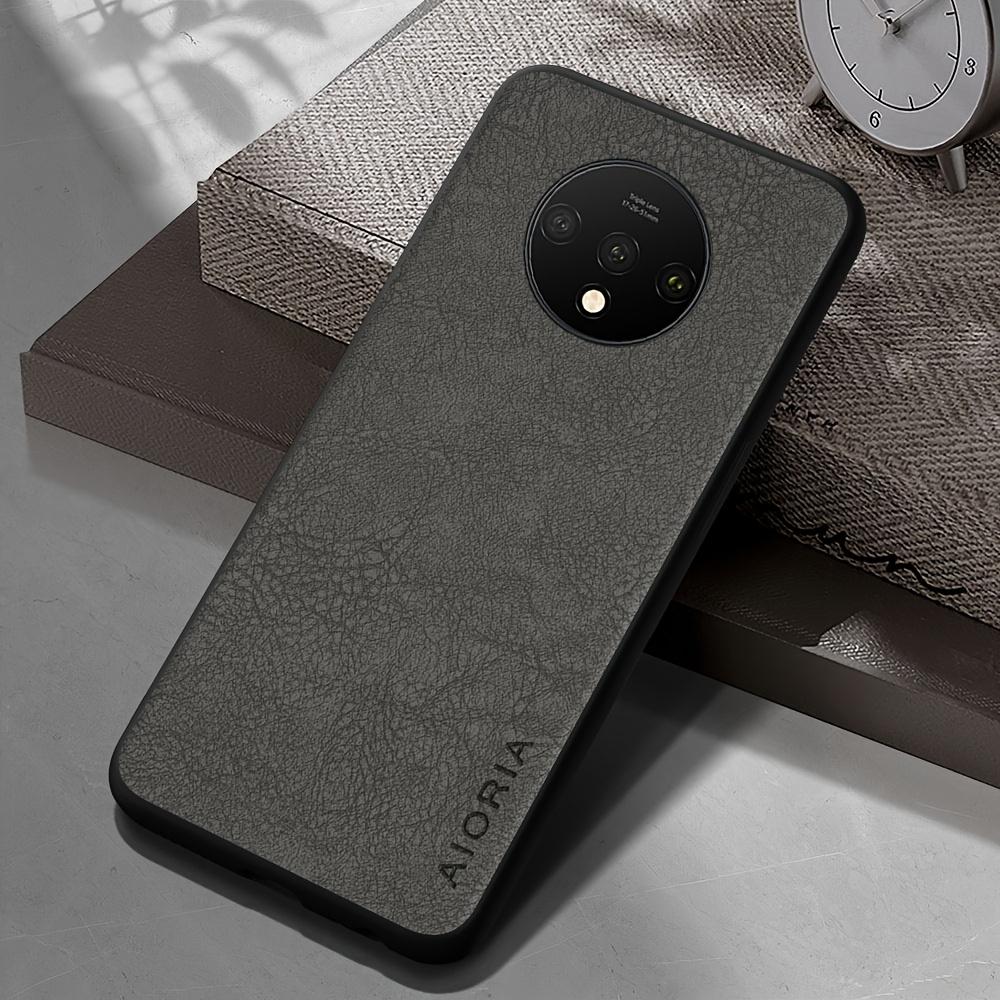 Phone Case: Luxury Retro Synthetic Leather Phone Case for Oneplus 9RT 9R 9 8 7 Pro US 6T 8T 7T Pro Matte Soft Bumper Hard Back Cover