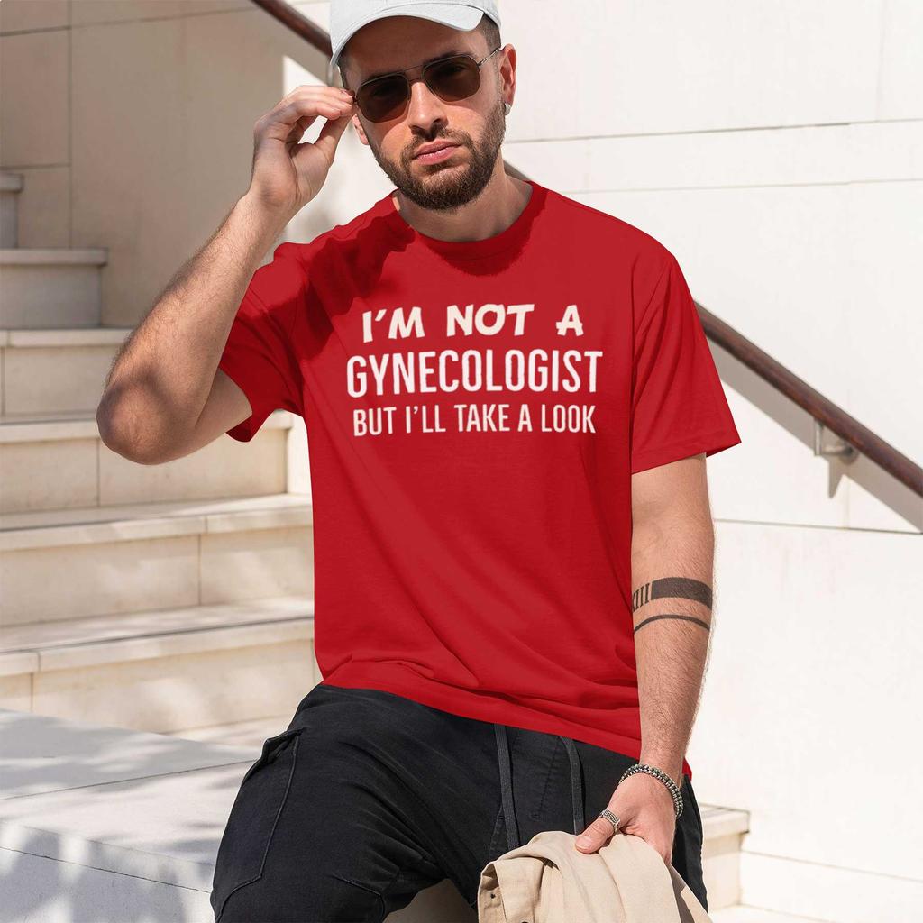2026 New Model Im Not A Gynecologist But Ill Take A Look Tshirt Vintage Clothes Plain Unisexs Funny T Shirts Unisexga Vintage Anime Cl