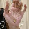 Ожерелье в средневековом стиле ручной работы, матовое, маленькое, в виде кубика сахара, женское, нишевый дизайн, квадратная брендовая подвеска, цепочка для ключицы, двусторонняя носка