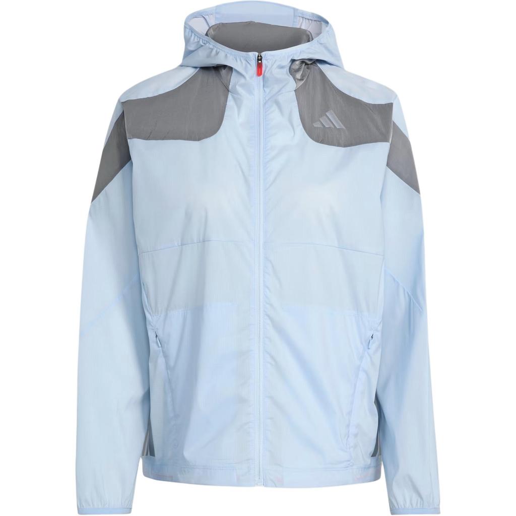 adidas FW25 Ekiden Высокоэффективная куртка с капюшоном и длинными рукавами в стиле колор-блок Женские куртки KB1517