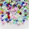 Смешанные 8 мм ультра яркие полукруглые бусины цвета AB, декоративные аксессуары «сделай сам», ювелирные изделия, декоративные бусины 60 шт./лот