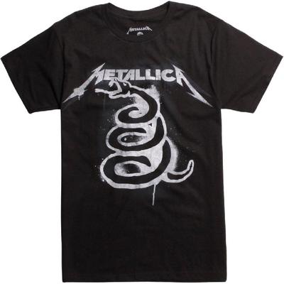 Футболка с обложкой черного альбома Metallica