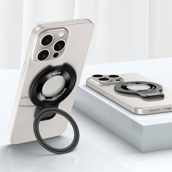 Магнитный держатель для телефона, невидимая подставка, поворот на 100 градусов, магнитный держатель для кольца, сильный магнит