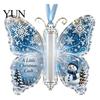 Acrylic Cash Display Christmas Gift Ornament, Butterfly Money Holder with Built?in Holiday Party Supplies Clear Compartment, Hanging Ornament
