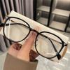 3Pcs Ultra Light Oval Frame Reading Glasses Fashionable Anti Blue Light Myopia Glasses For Women Transparent Lenses