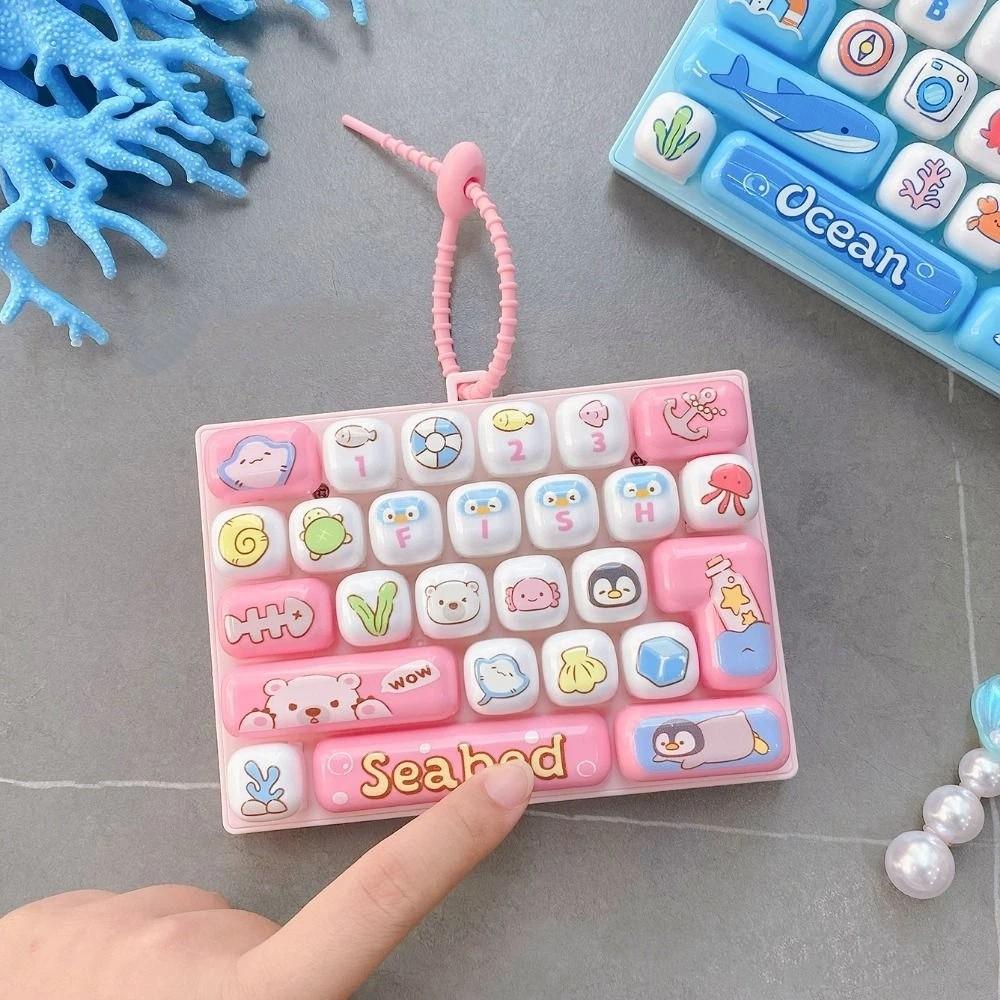 26 Key Mini Keyboard Pendant Cute Design Keyboard Keychain Popular Pendant