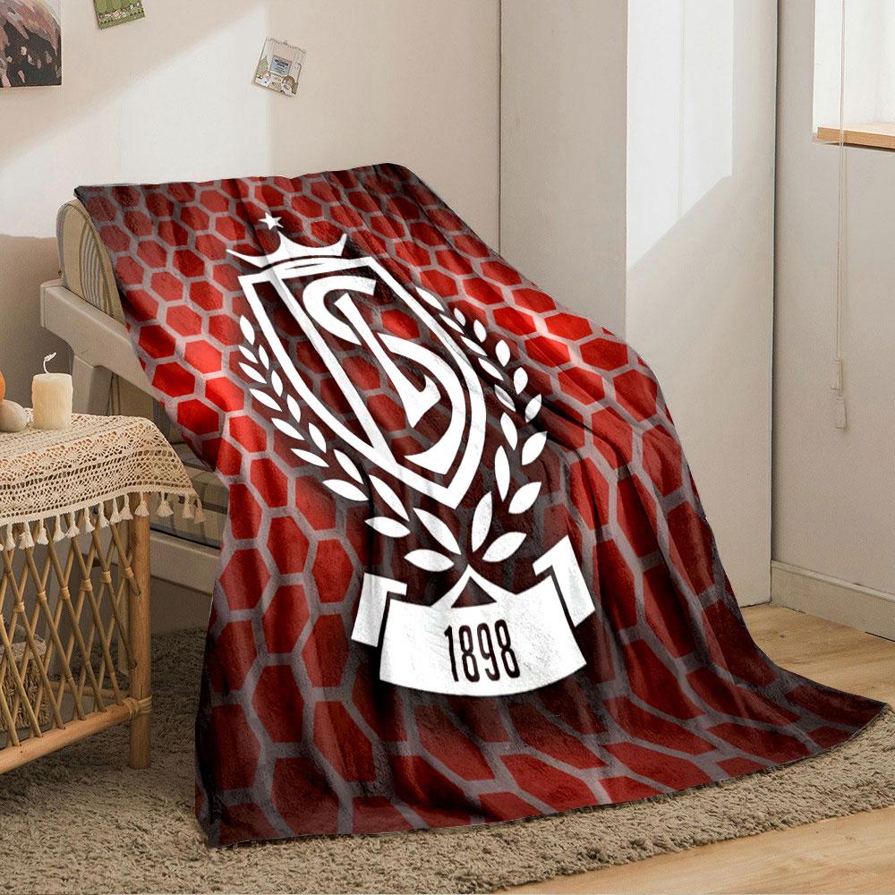 Red Hexagonal Shield Design Blanket for all seasons blanket lunch break throw gift