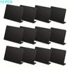 12pcs L-Shaped Mini Chalkboard Signs Acrylic Chalkboard Buffet Tags Small Black Food Display Stands For Message Board Signs, Weddings