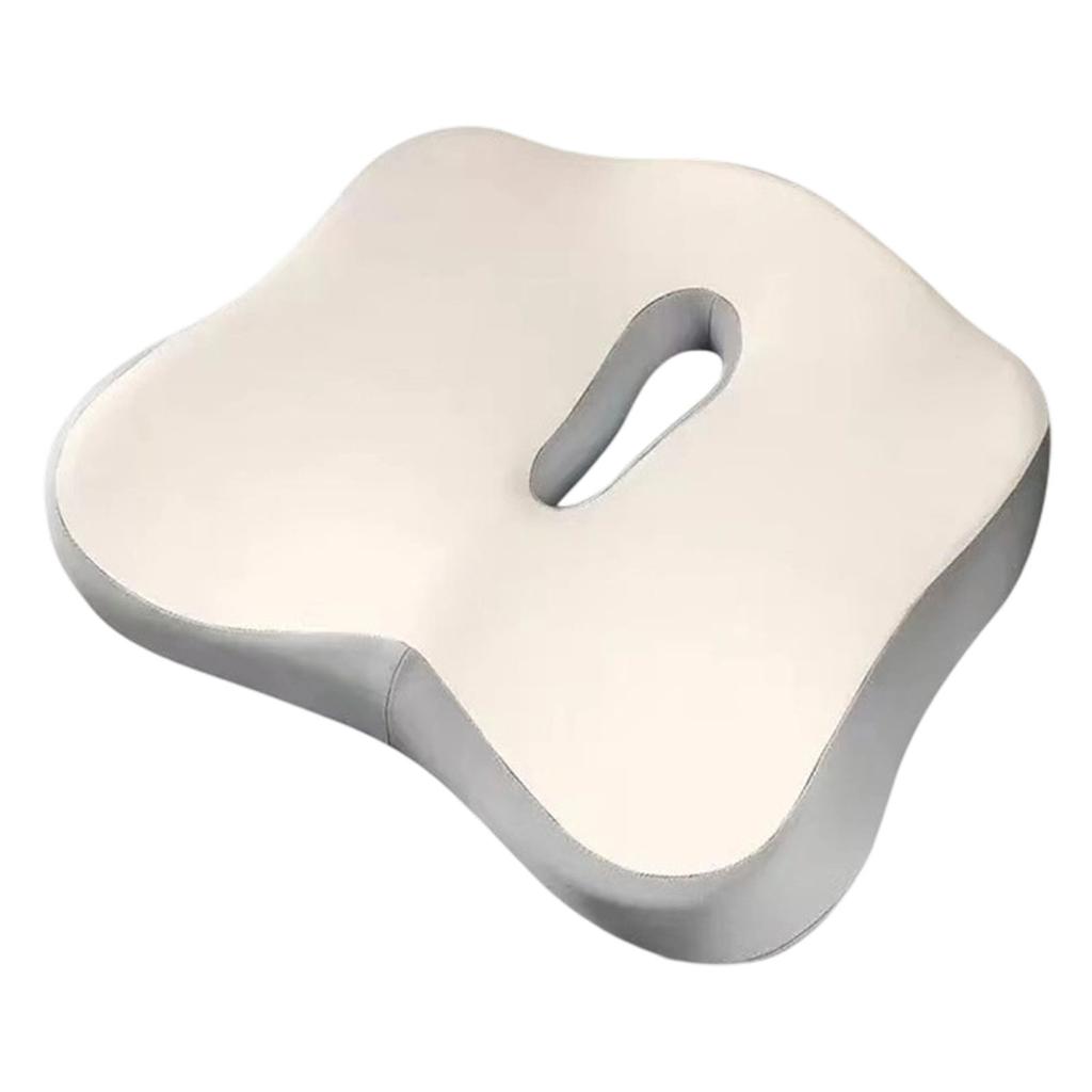 Ergonomic Office Seat Cushion with Ventilated Hollow Core Design for Back Pain Relief and Pressure Distribution