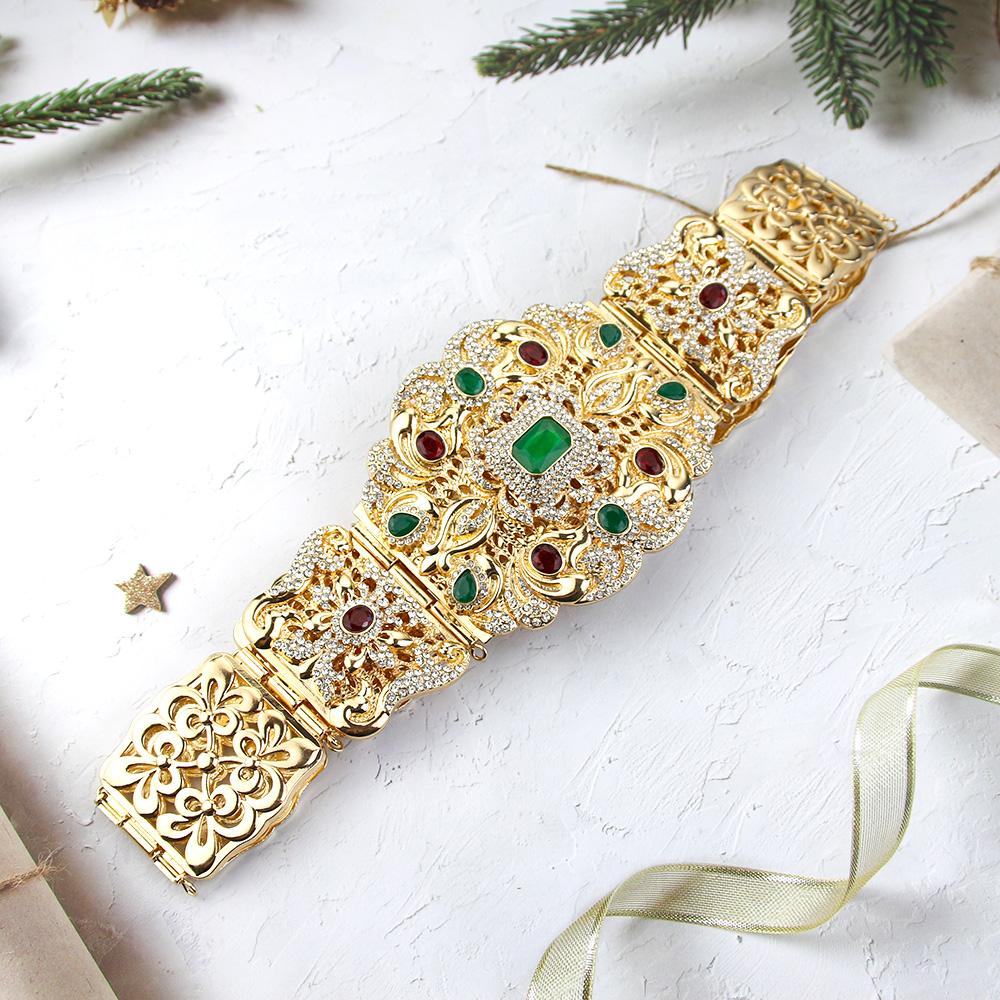 Женское платье большого размера золотого цвета, пояс для невесты, свадебные украшения