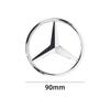 For Mercedes Benz 90MM ABS Car Rear Badge Sticker Trunk Emblem Decal A B C E S class GLA GLC CLA GLK GLE W204 W205 W212 PB2