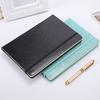 New Design Bright PU Leather Cover Notebook A5 Shine Line Pages Diary Flash Color Notebook with Elastic Strap  for Stock