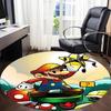 1pc Mario Adventure Office Round Area Rug, Under Office Chairs Bedroom Living Room Home Decor  a1022270