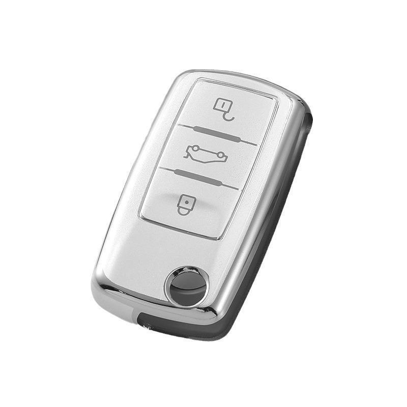 Теперь доступны новые модели чехлов для автомобильных ключей Volkswagen, BYD, Changan, Geely и Baojun в цвете Quicksand Silver.