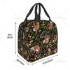 Cute Sloth Insulated Lunch Bag with Front Pocket Reusable Cooler Tote Bag with Zipper for Men Women Thermal Lunch Bento Box