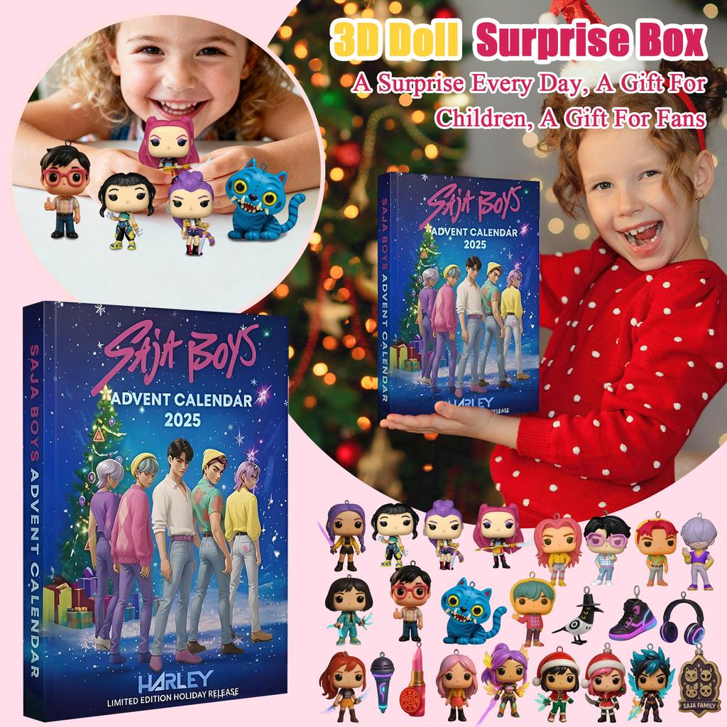 1 PC 3D Advent Calendar Christmas Decoration Plastic Pendant