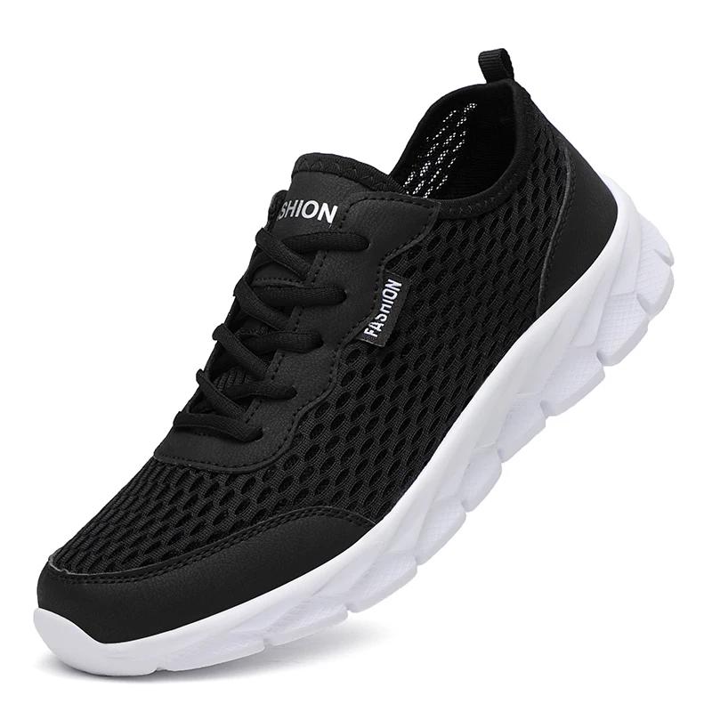 Fashion Summer Men Casual Sneakers Breathable Casual Flat Shoes Outdoor Non-Slip Walking Men Shoes Tennis Zapatos Hombres for Hombre