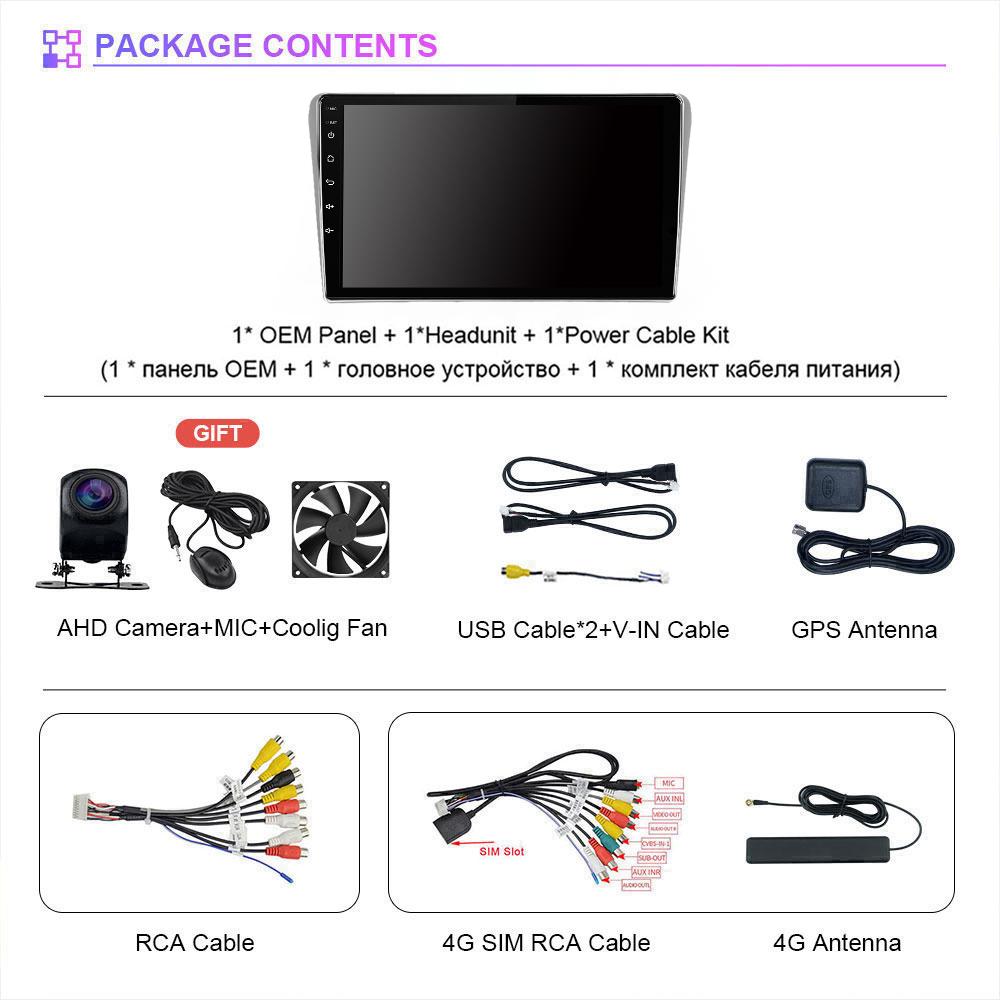Android 16 pour Toyota Avensis T250 2 II 2003 - 2009 Carplay Auto Écran 2K Autoradio BT Lecteur Multimédia 2 din Autoradio Stéréo