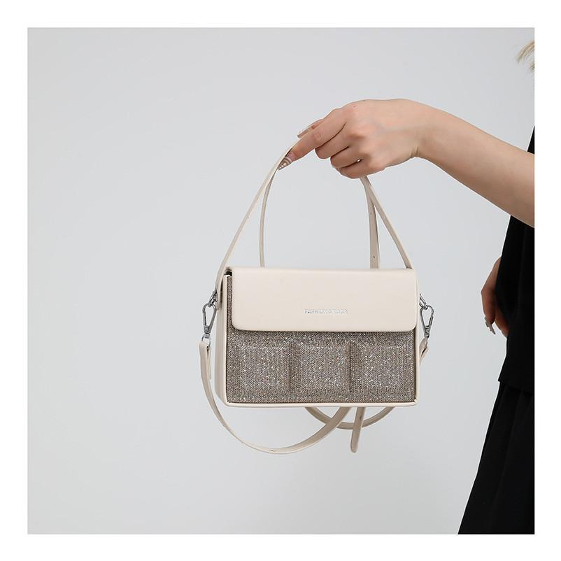 Ielgy Niche Design Fashion Simple Underarm Bag Exquisite All-Match Ladies Cross-Body Handbag