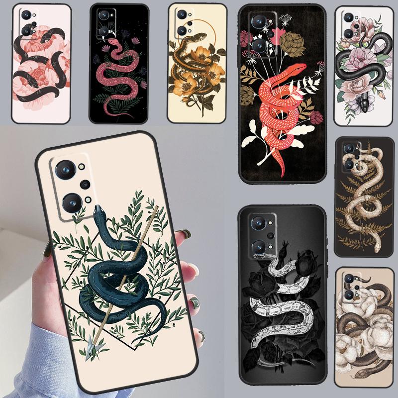 The Snake and Fern For OPPO Realme C55 C35 C33 C31 C30 C25 C21Y C11 GT Neo 5 3T 2T Realme 10 9 11 Pro Plus Case