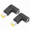 2PCs Power Adapter Connector Elbow DC7.9 x 5.5mm Square Plug Black PC Accessory for ThinkPad