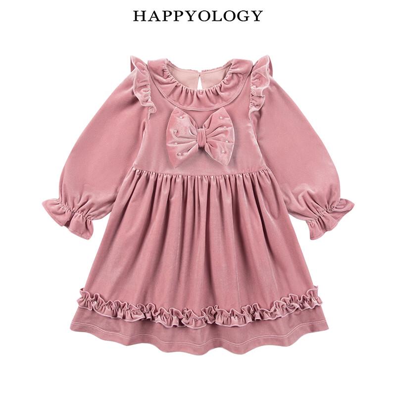 Девичье платье-принцесса Happyology с бархатным бантом